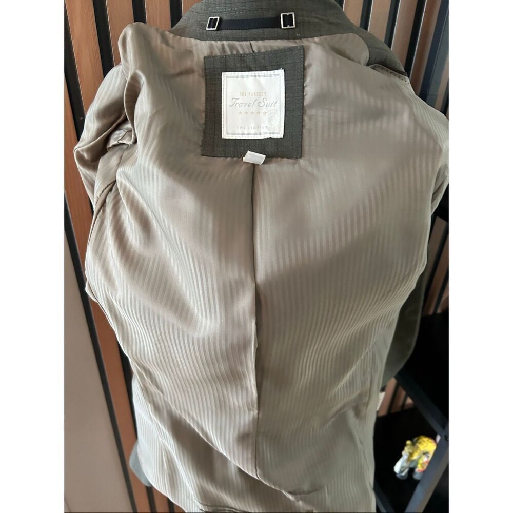 The limited perfect travel suit wool blend blazer size 4 color green - Picture 4 of 9